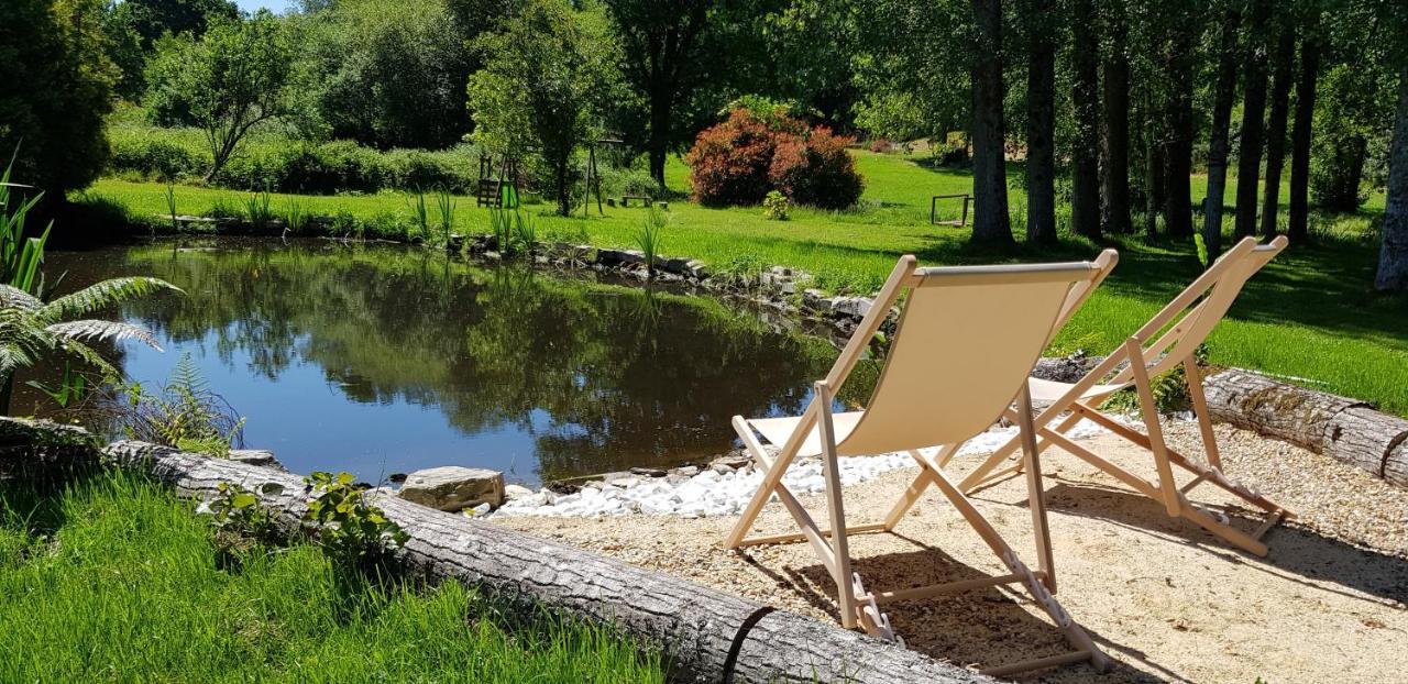 Le Vieux Moulin Gites - Detached Cottage With Garden Views And Pool Guegon Exterior foto